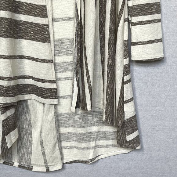 Sunday in Brooklyn Open-Front Cardigan Sweater Top Women Size M Off-White Gray - Picture 4 of 10